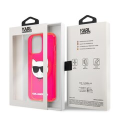 KLHCP13LCHTRP Karl Lagerfeld TPU Choupette Head Case for iPhone 13 Pro Fluo Pink hind ja info | Telefonikaaned ja ümbrised | kaup24.ee