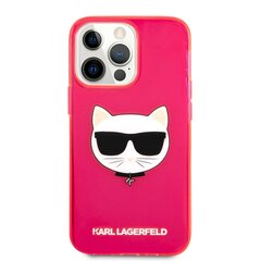 Чехол KLHCP13LCHTRP Karl Lagerfeld TPU Choupette Head Case for iPhone 13 Pro Fluo Pink цена и информация | Чехлы для телефонов | kaup24.ee