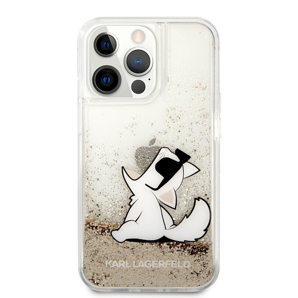 Чехол KLHCP13LGCFD Karl Lagerfeld Liquid Glitter Choupette Eat Case for  iPhone 13 Pro Gold цена | kaup24.ee