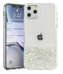 Силиконовый чехол Fusion glue glitter для Apple iPhone 13 Pro Max, прозрачный цена и информация | Чехлы для телефонов | kaup24.ee