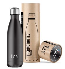 Termospudel Izy Bottle, 500ml, Matt Black цена и информация | Термосы, термокружки | kaup24.ee