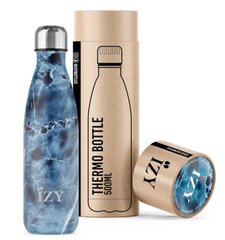 Термо-бутылка IZY Bottle, 500 мл, Marble Blue цена и информация | Термосы, термокружки | kaup24.ee