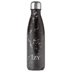 Термо-бутылка IZY Bottle, 500 мл, Marble Black цена и информация | Термосы, термокружки | kaup24.ee