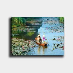 Репродукция Двое в лодке среди лилий цена и информация | Картины, живопись | kaup24.ee