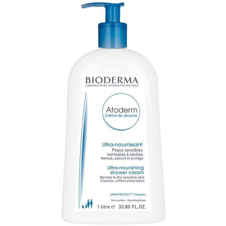 Dušikreem Bioderma Atoderm, 1000 ml цена и информация | Laste ja ema kosmeetika | kaup24.ee