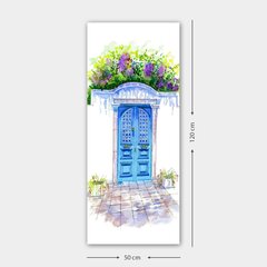 Репродукция Синяя дверь окружённая цветами цена и информация | Картины, живопись | kaup24.ee