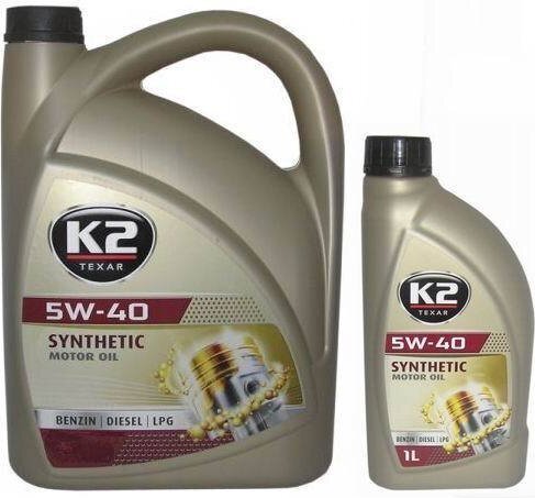 K2 õli 5W40 SINTET. UNIVERSAALNE цена и информация | Mootoriõlid | kaup24.ee