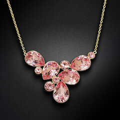 Naiste kaelakee DiamondSky "Fillory Magic (Light Rose)" Preciosa kristallidega DS01K248 hind ja info | Kaelakeed | kaup24.ee