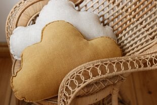Льняная детская подушка цвета манго цена и информация | Подушки | kaup24.ee