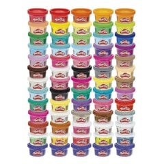 Пластилин Play-Doh 65 баночек. 60 разных цветов , 1,84 кг - (burst, sparcle, confetti) - F1528 Hasbro цена и информация | Развивающие игрушки | kaup24.ee