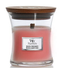 WoodWick lõhnaküünal Melon & Pink Quartz, 85 g цена и информация | Подсвечники, свечи | kaup24.ee