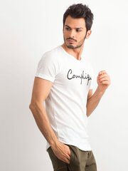 LIWALI Белая хлопковая мужская футболка с принтом. цена и информация | Мужские футболки | kaup24.ee