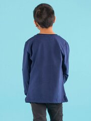 Кофточка для мальчика с надписями темно-синяя. цена и информация | Рубашки для мальчиков | kaup24.ee