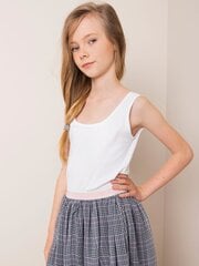 белый топ для девочек цена и информация | Рубашки для девочек | kaup24.ee