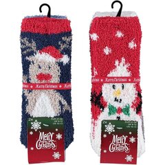 Детские Рождественские махровые носки Merry Christmas, 2 пары цена и информация | Зимняя одежда для детей | kaup24.ee