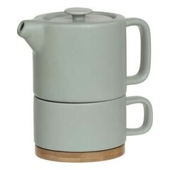 Керамический чайник с чашкой Nature Mint 400 мл цена и информация | Стаканы, фужеры, кувшины | kaup24.ee