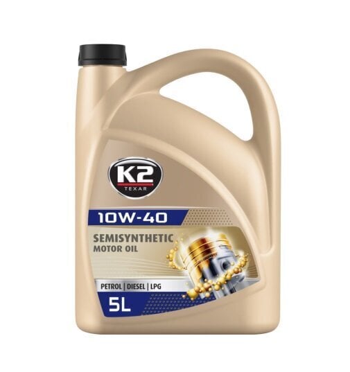 K2 Semisynthetic 10W-40 poolsünteetiline universaalõli, 5L hind ja info | Mootoriõlid | kaup24.ee