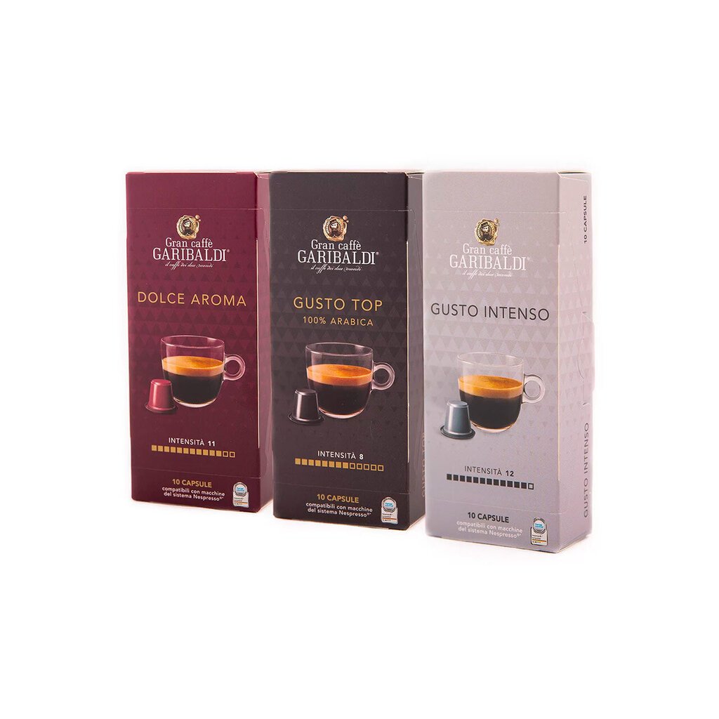 Gran Caffe Garibaldi, Nespresso kohvikapslid - Mini komplekt, 30 tk. hind ja info | Kohv, kakao | kaup24.ee