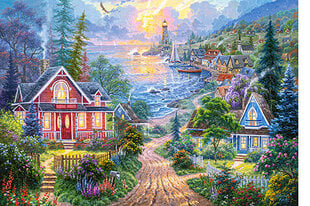 Pusle Castorland Puzzle Coastal Living, 1500-osaline hind ja info | Pusled | kaup24.ee