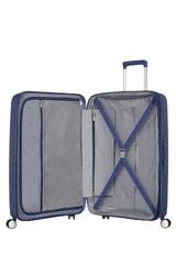 American Tourister большой чемодан Soundbox Spinner Expandable 77см, синий цена и информация | Чемоданы, дорожные сумки | kaup24.ee