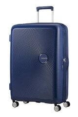 American Tourister suur reisikohver Soundbox Spinner Expandable 77cm, sinine цена и информация | Чемоданы, дорожные сумки | kaup24.ee