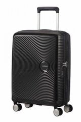 American Tourister средний чемодан Soundbox Spinner Expandable 67см, черный цена и информация | Чемоданы, дорожные сумки | kaup24.ee