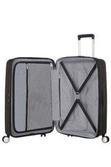 American Tourister большой чемодан Soundbox Spinner Expandable 77см, черный цена и информация | Чемоданы, дорожные сумки | kaup24.ee