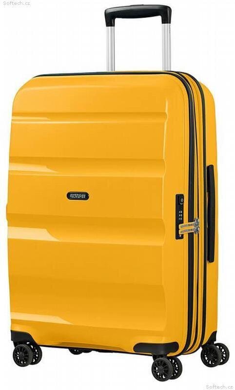 American Tourister keskmine reisikohver Bon Air DLX Spinner Expandable 66cm, kollane цена и информация | Kohvrid, reisikotid | kaup24.ee