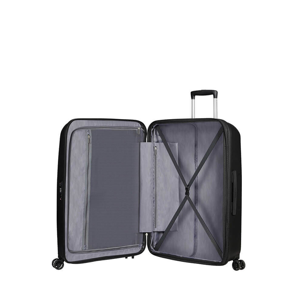 American Tourister keskmine reisikohver Bon Air DLX Spinner Expandable 66cm, must hind ja info | Kohvrid, reisikotid | kaup24.ee