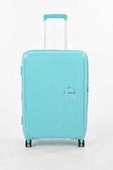 American Tourister средний чемодан Soundbox Spinner Expandable 67см,  голубой цена и информация | Чемоданы, дорожные сумки | kaup24.ee