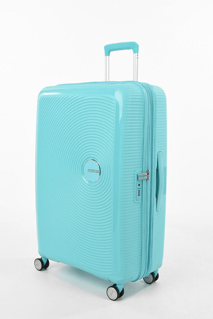 American Tourister suur reisikohver Soundbox Spinner Expandable 77cm, helesinine hind ja info | Kohvrid, reisikotid | kaup24.ee