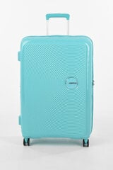 American Tourister suur reisikohver Soundbox Spinner Expandable 77cm, helesinine цена и информация | Чемоданы, дорожные сумки | kaup24.ee