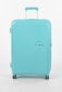 American Tourister suur reisikohver Soundbox Spinner Expandable 77cm, helesinine hind ja info | Kohvrid, reisikotid | kaup24.ee