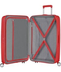 American Tourister suur reisikohver Soundbox Spinner Expandable 77cm, punane цена и информация | Чемоданы, дорожные сумки | kaup24.ee