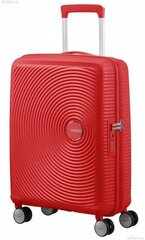 Чемодан American Tourister для ручной клади Soundbox Spinner Expandable 55 см, красный цена и информация | Чемоданы, дорожные сумки | kaup24.ee