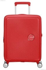 American Tourister käsipagas Soundbox Spinner Expandable 55cm, punane цена и информация | Чемоданы, дорожные сумки | kaup24.ee