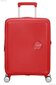 American Tourister käsipagas Soundbox Spinner Expandable 55cm, punane hind ja info | Kohvrid, reisikotid | kaup24.ee