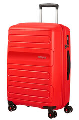American Tourister средний чемодан Sunside Spinner 68 Exp, красный цена и информация | Чемоданы, дорожные сумки | kaup24.ee