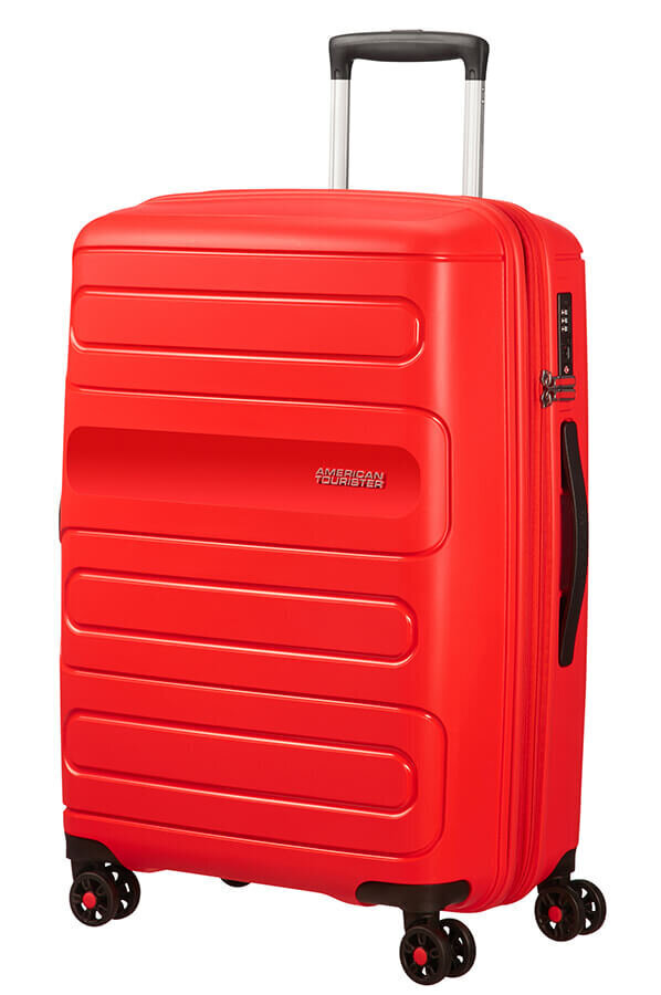 American Tourister keskmine reisikohver Sunside Spinner 68 Exp, punane hind ja info | Kohvrid, reisikotid | kaup24.ee