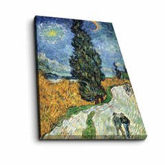 Reproduktsioon Estrada com cipreste e estrela (Vincent Van Gogh) цена и информация | Картины, живопись | kaup24.ee