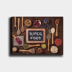 Репродукция Super food цена и информация | Настенные деревянные декорации | kaup24.ee