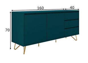 Комод Kummut, зеленый цена и информация | Комоды | kaup24.ee