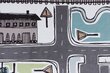 4Living vaip Liikenne, sinine/roheline, 100 x 150 cm hind ja info | Vaibad | kaup24.ee