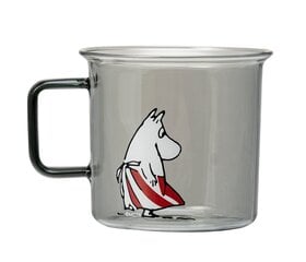 Стеклянная чашка Muurla Moomin 350 мл цена и информация | Стаканы, фужеры, кувшины | kaup24.ee