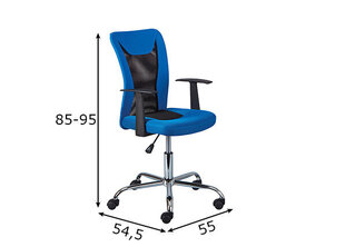 Офисное кресло Donny, синий/черный цена и информация | Офисные кресла | kaup24.ee