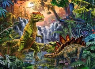 Ravensburger pusle 100 tk Dinosaurus Oasis hind ja info | Pusled | kaup24.ee