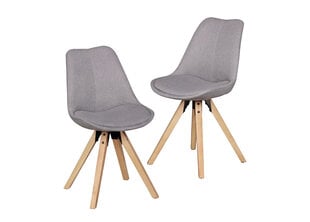 комплект из 2 стульев Lima, серый цена и информация | Стулья для кухни и столовой | kaup24.ee