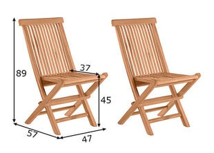 Комплект садовых стульев, 2шт. цена и информация | Садовые стулья, кресла, пуфы | kaup24.ee