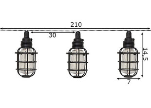 Уличный светильник-гирлянда Star Trading Cage цена и информация | Уличное освещение | kaup24.ee