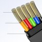 Baseus USB - micro USB / Lightning / USB-C, 35 cm - 120 cm, punane hind ja info | Mobiiltelefonide kaablid | kaup24.ee